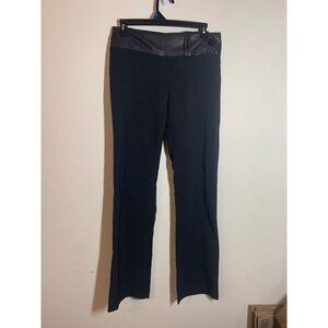 NWT Wild Punch Pants Business Casual Faux Leather Office Y2K Black Junior Size 7